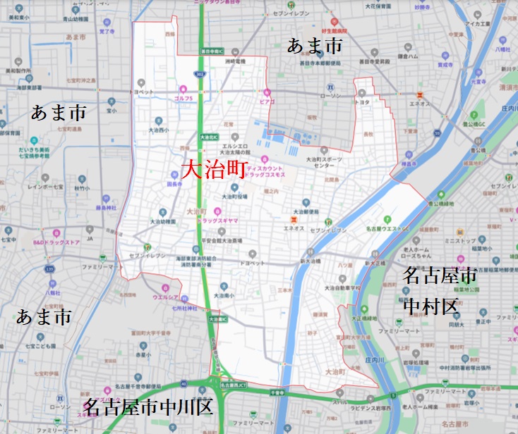 大治町位置図